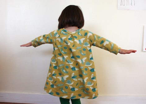 raglan sleeve dress by hamster and the bee