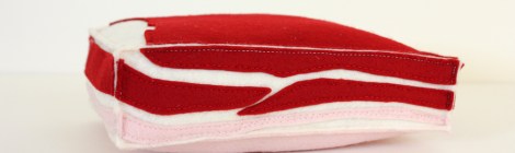 felt pork belly slab by hamster and the bee